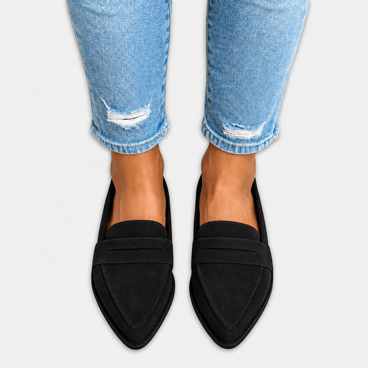 Zusjes Mode | Suede Loafers med mat finish