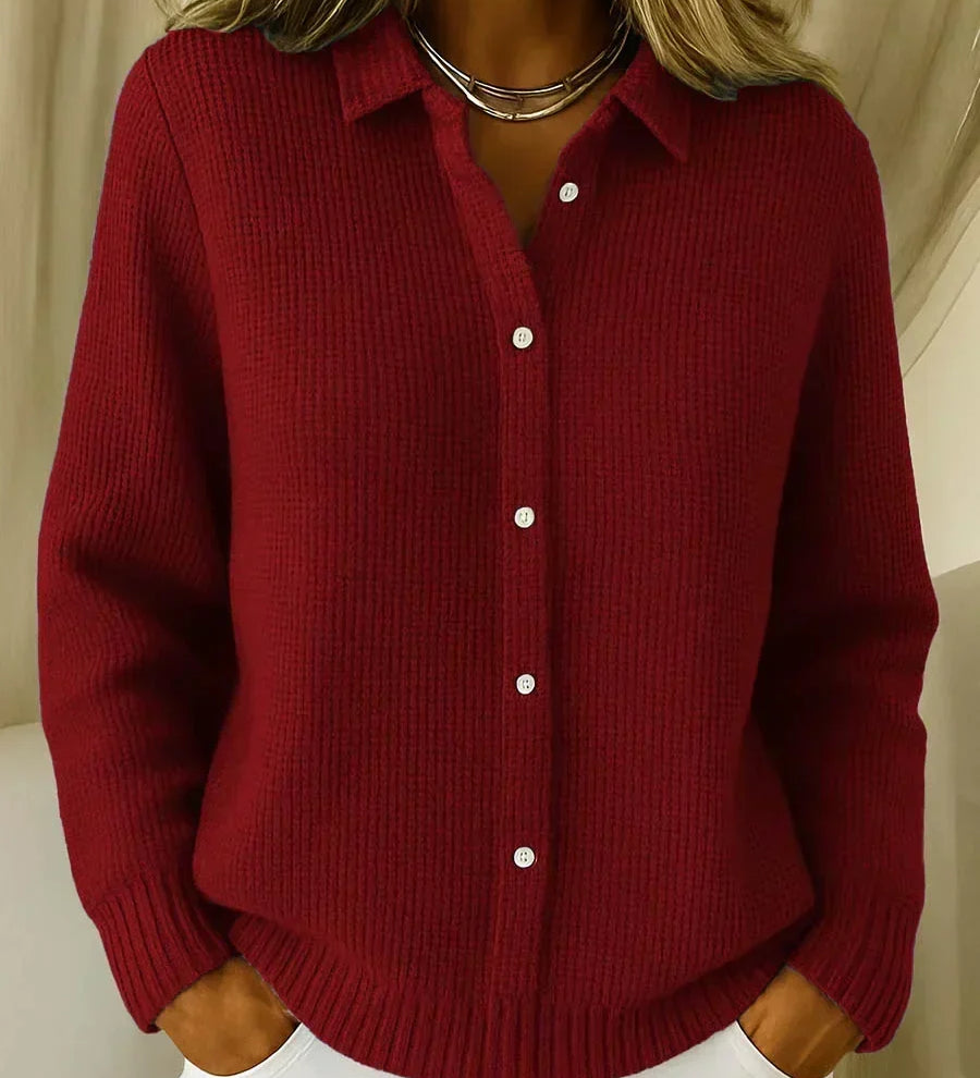 Katrina | Strikket Cardigan med Struktur