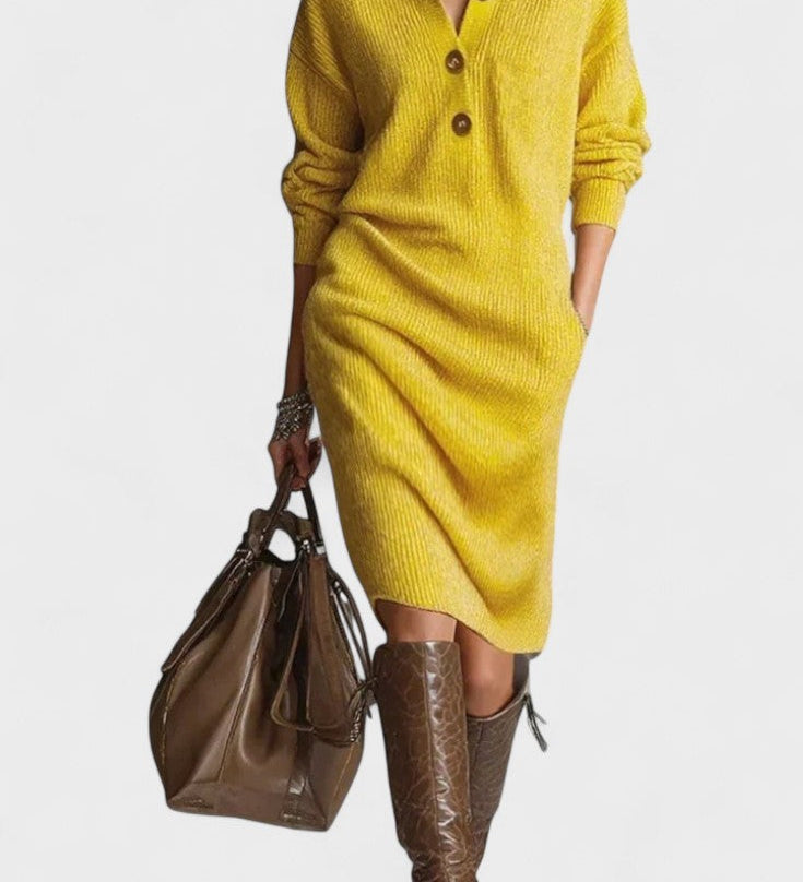 Cornelia™ | Elegant stribet kjole
