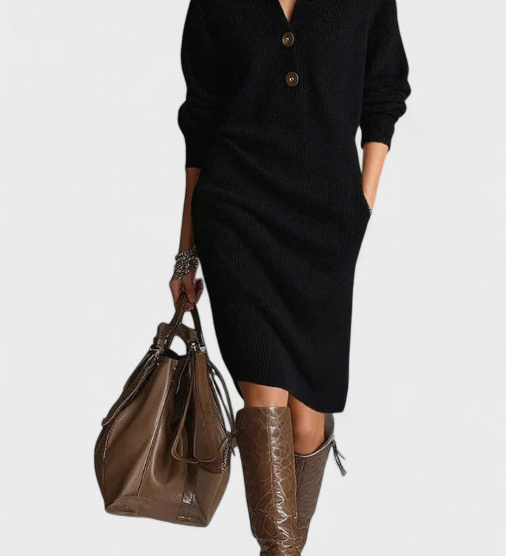 Cornelia™ | Elegant stribet kjole