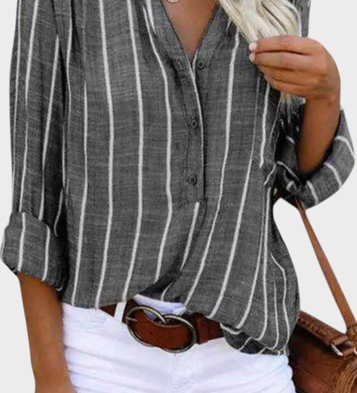 Luna | Stribet bluse
