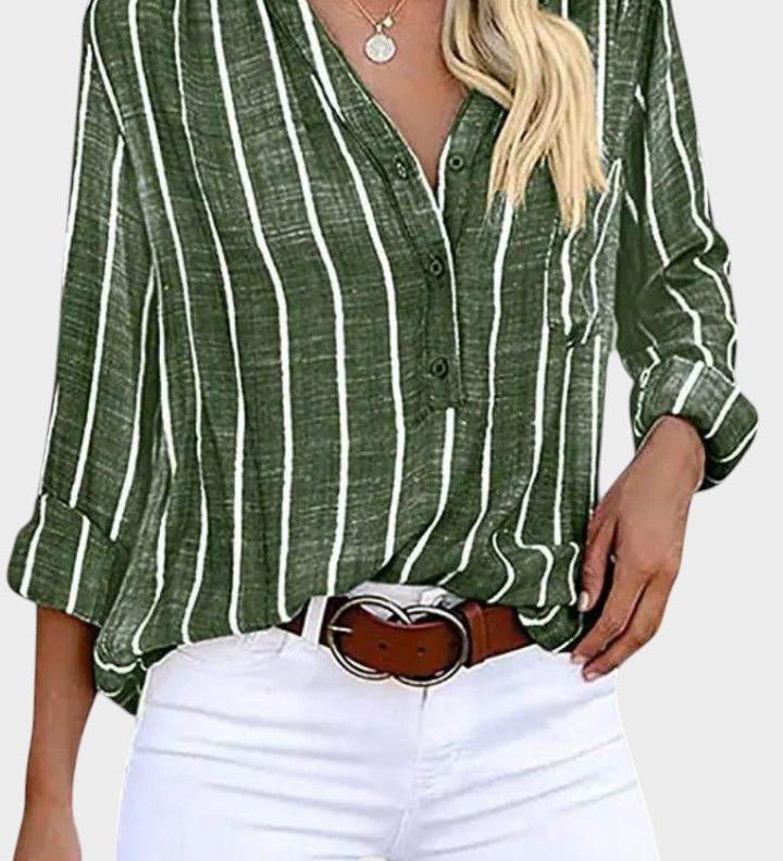 Luna | Stribet bluse