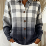 Agnes | Grå Ombre Ternet Cardigan