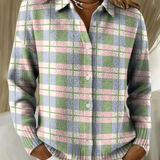 Margot | Pastelternet Bluse med Knapper