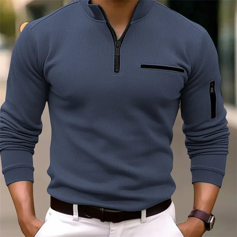 MALO™ | Stribet Polo T-shirt