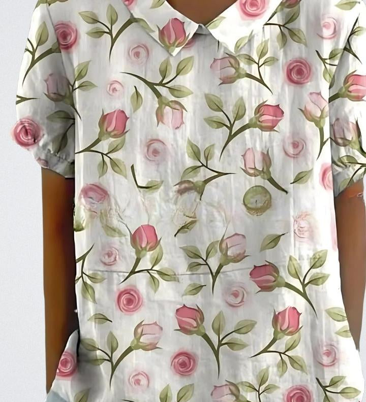Selma | Blomsterbluse