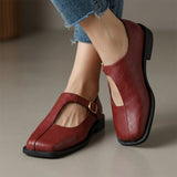 Elspeth | T-Strap Flade Sko