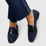 Nora | Klassiske blå loafers