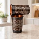 Gizella Budapest 2 stk. Lyserød Design Kobber Glas Sæt