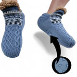 CozySocks™ – Antiskrid Strømper i Nordisk Strik med Fleece-for