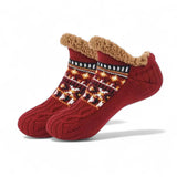 CozySocks™ – Antiskrid Strømper i Nordisk Strik med Fleece-for