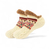 CozySocks™ – Antiskrid Strømper i Nordisk Strik med Fleece-for