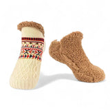 CozySocks™ – Antiskrid Strømper i Nordisk Strik med Fleece-for