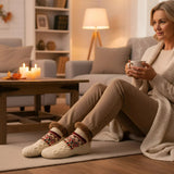 CozySocks™ – Antiskrid Strømper i Nordisk Strik med Fleece-for