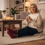 CozySocks™ – Antiskrid Strømper i Nordisk Strik med Fleece-for