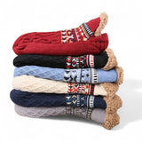 CozySocks™ – Antiskrid Strømper i Nordisk Strik med Fleece-for